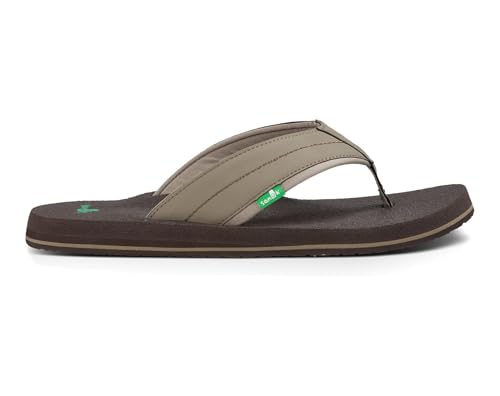 Image of Sanuk Mens Beer Cozy | Flip Flops for Men | Mens Sandals | Beach Sandals | Supportive & Lightweight | Memory Foam Footbed