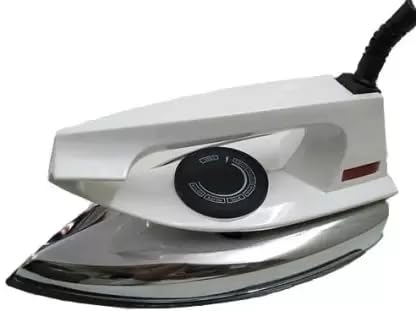 REVOSTAR Heavy Weight Dry Iron with Advance Soleplate and Anti-Bacterial German Coating Technology, Ivory (White)