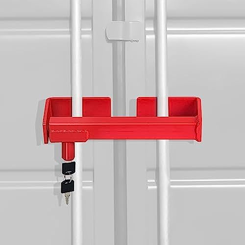 Image of Shipping Container Lock,Adjustable Steel Heavy Duty Cargo Door Lock,Security Door Lock for Semi Trailer Trucks,Containers Warehouse Door Lock with 2 Keys, 9.84 inch - 17.32 inch Locking Distance,Small