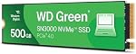 Western Digital 500Go WD Green SN3000 SSD interne NVMe - disque SSD - PCIe Gen4, M.2 2280, jusqu'à 5 000 Mo/s - WDS500G4G0E