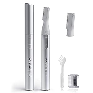 TOUCHBeauty Eyebrow Trimmer: Facial Hair Removal for Women – 2 in 1 Eyebrow Razor and Hair Remover – Painless Epilator for Eyebrow, Lips, Body