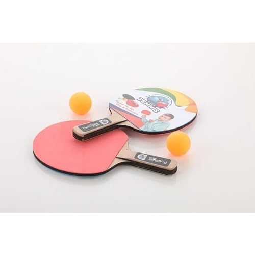 Image of Table Tennis Trainer Toys for Kids & Adults | Rebound Rackets and Balls Base Training Practice Set | Outdoor Indoor Games for Boys & Girls