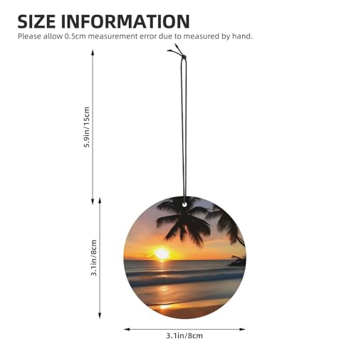 Hojas perfumadas Sunset Beach para auto miniatura 4