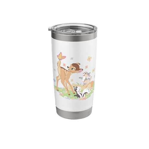 Disney Bambi Thumper & Flower Pastel Spring Easter Butterfly Stainless Steel Insulated Tumbler