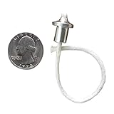 Firefly Brand Aluminum Wick Holder with 2.6mm Wick (1/10 Inches Wide) - 10 Pack