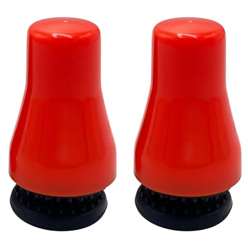 Magnetic Precision Scrubber Spot Cleaner: Scratch-Free Floating Magnet Scraper Brush for Cleaning Glass Bottle, Vase, Fish Tank, Decanter, Bong, Aquarium & Measuring Cup (2PCS, Orange)