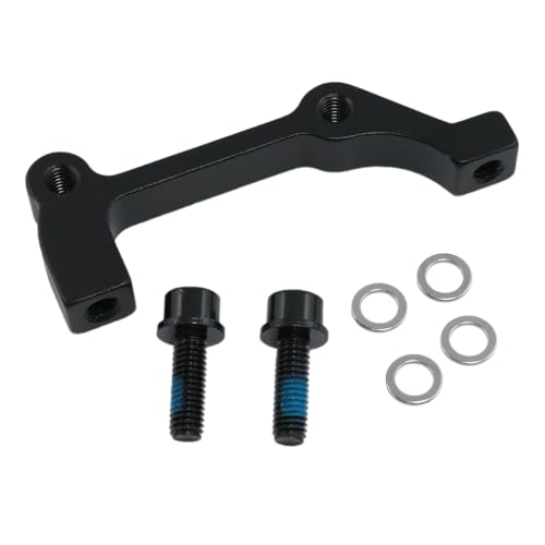 バイク ディスクブレーキアダプター ディスクブレーキマウント キャリパーマウントアダプター スレッドレスステム フロ 203mm リア 180mm 1個