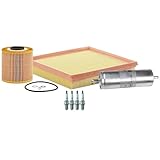 OEM 4 Spark Plug and Engine Air Fuel Oil Filter Kit For BMW E36 318i 318is 1.8 L4 5141500-Kit