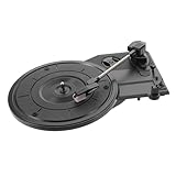 Simple: con controles fáciles de entender, este movimiento de plato giratorio es ideal para principiantes, lo que permite que cualquier persona disfrute de la música con facilidad, soporte para tocadiscos moderno, tocadiscos de gramófono