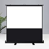 4:3/16:9/16:10 Pantalla de proyección de pie Independiente HD Pantalla de proyección portátil móvil, Altura de Pantalla Ajustable, para Cine en casa, conferencias (80 Pulgadas 16: 9)