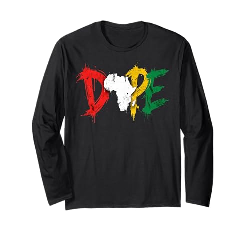 Dope Africa Map Pan African Colors Juneteenth ����T�V���c