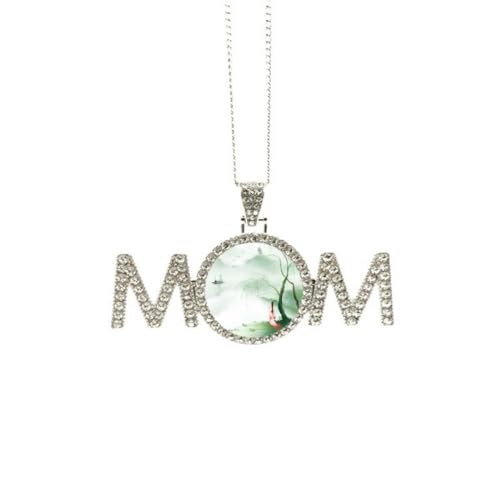 Collier style chinois Waterfront Tristesse aquarelle pour anniversaire maman