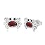 B04-Crab Red Crystal-12mm