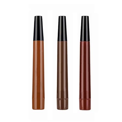 JCUGSBS Pack de 3 Pluma de cejas - Lápiz de cejas Microblading resistente al agua con un aplicador de punta de microhorquilla - Crea cejas de aspecto natural sin esfuerzo