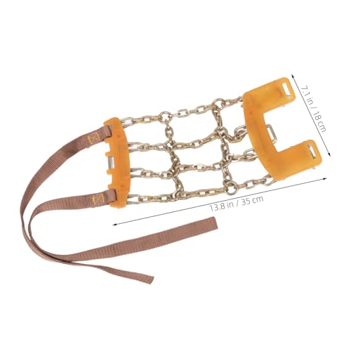 Cadenas para nieve para coches y camionetas con mango de acero ajustable 2