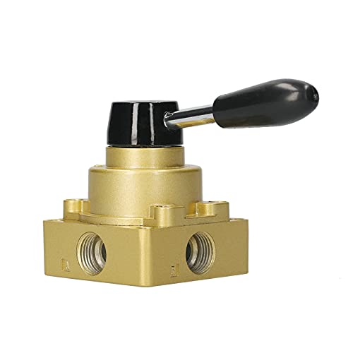 Válvula manual de aire de hierro fundido de 1/2 pulgada y 4 vías para control industrial 2