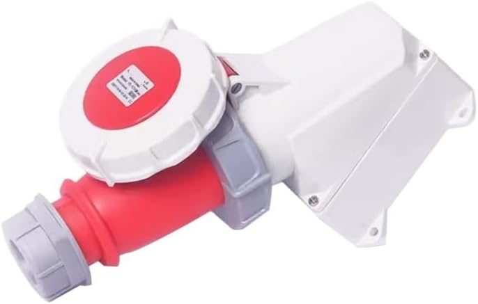 IP67 Waterproof Aviation Plug Connector 5 Holes 32A Three-Phase Explosion-Proof Industrial Socket 220V(Connector Set)