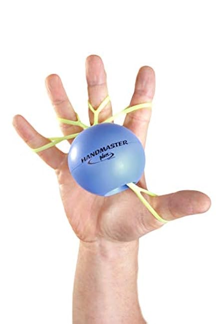 Physical Therapy Hand Exerciser - Forearm Exerciser with Stress Relief Ball - Hand Therapy Balls for Exercise, Training - Finger Exerciser & Strengthener - Soft Tension, Purple