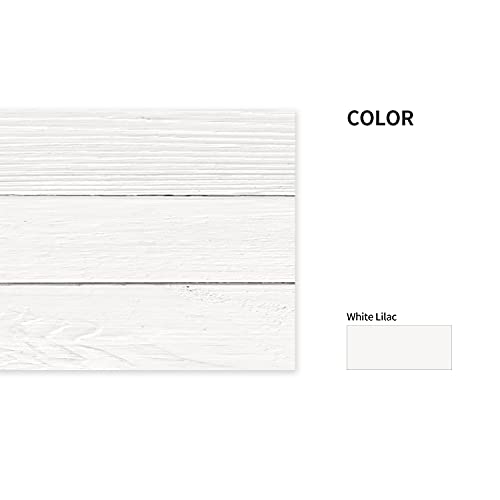 Funlife 13Pcs Farmhouse Style Pvc Stair Sticker, Peel And Stick Staircase Decals, Self-Adhesive Waterproof Stair Riser Stickers, 39.37"X7.09" Cool White Wood Pattern #TOP2