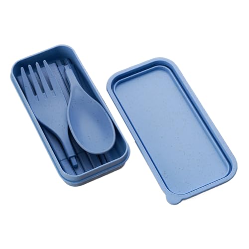 Hongmidy トラベルカトラリーセット - 再利用可能スプーン・フォーク旅行用食器セット,子供用 ランチボックス アクセサリー キッチン フルーツ 毎日の食事