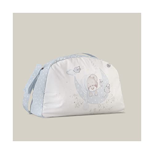 Interbaby Bolso maternal Bear Sleeping azul