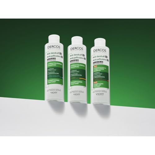 Vichy, Dercos, Shampooing Anti-Pelliculaire DS 2 en 1, Démêlant et Traitant, Pellicules & Démangeaisons, Tous Types de Cheveux, 200ml