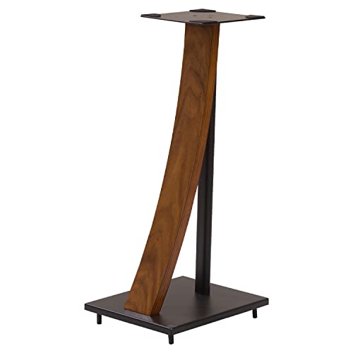 Eximus One Pair Fixed Height Universal Speaker Floor Stands With Real Wood - 290 Series (Ex-290Fm) #TOP3