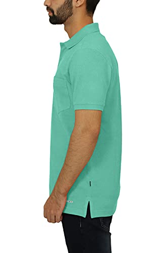 Image of Celsius Men's Half Sleeve Classic Solid Pique Polo with Pocket