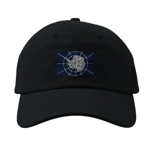 Casquette Drapeau de l'Antarctique Noir - Chapeau Visière pour Homme et Femme