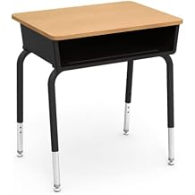 Virco 785 Student Desk Set of 4 - 18" x 24" Maple Top