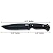 GCS Handmade D2 steel Hunting Knife G10 Handle Fixed Blade Knife with Right Hand Scout Carry Buffalo Leather Sheath and Sharpening Stone for Hunting Camping Survival and EDC GCS 755