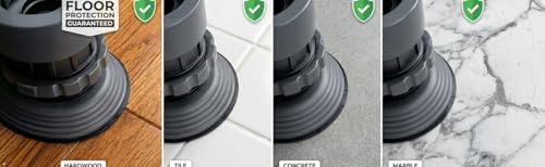 Image of Heavy Duty Washing Machine Stand for Front Load & Top Load Washing Machines | Anti Vibration Adjustable Fridge & Appliance Base Stand | Strong Rust Resistant Support (Pack of 4)