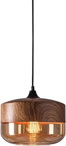 Image of Pendant Ceiling Lights, Glass Pendant Light for Kitchen Island, Amber Shade(Amber,B)