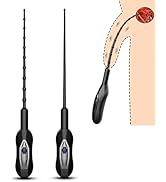 ChicLSQ Silikon Penis Vibrator Dilatator 10 Vibrationsmodi Harnröhren Vibrator Harnröhren Kathete...