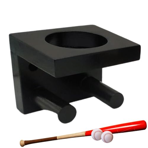 Soporte de Pared para exhibición de béisbol, Soporte de Pared para Bate de béisbol - Soporte de Bate de béisbol de Madera - Soporte para Bate de béisbol, Estante para Bate de Servicio Pesado
