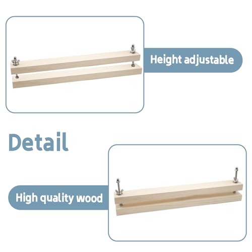 2 Sets Buchbindepresse Aus Holz,Buchbinder Tragbare Buchpresse Buchbinderei Flachpapier Pressmaschine Buchbindewerkzeuge, Buchpresse für zu Hause Schule DIY-Buchbinden Im Büro