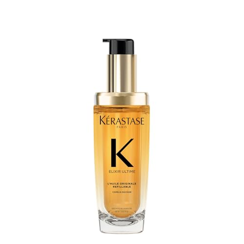 KERASTASE NEW Elixir Ultime Refillable Hair Oil | Hydrating Oil Serum to Smooth Frizz and Add Shine | With Wild Camellia | Strengthens and Provides Heat Protection | All Hair Types