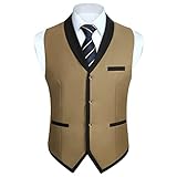 chaleco traje hombre amarillo 【Aviso】 1. NO elija su tamaño estándar al realizar el pedido. Consulte las tablas de tallas en la ÚLTIMA IMAGEN antes de realizar el pedido para asegurarse de que los chalecos para hombre se ajusten con precisión. 2. Se recomienda lavar a mano o limpiar en seco.