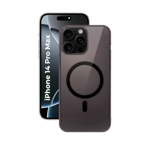 Image of Crystal Translucent Magnet Case for iPhone 14 Pro Max, Premium Polycarbonate, Ultra Strong Magnets, 360 Drop Protection, Raised Camera Protection, MagSafe Compatible