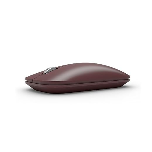 Microsoft Surface Mobile Mouse - Ratón (Ambidextro, Bluetooth, Borgoña)