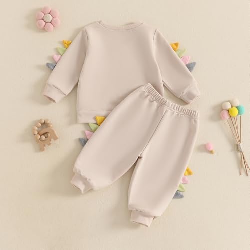 Toddler Baby Boy Dinosaur Outfits Funny Animal Sweatshirts Dinosaur Pants Set Infant Clothes 6 12 18 24Months 2T 5