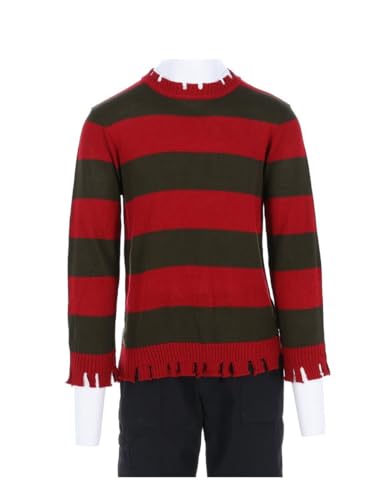 Smiffys A Nightmare On Elm Street Freddy Krueger Knitted Jumper, Adult Costume, Officially Licensed Nightmare on Elm Street Fancy Dress, Freddy Krueger Halloween Costume, World Book Day - Image 9