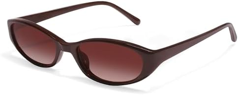 Retro Oval Sunglasses for Women 2026 90s Small Chic Cat Eye Sun G...