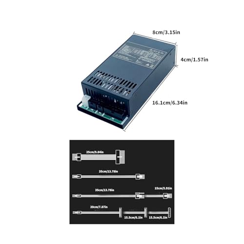Fuente de poder modular 850W SFX12V 1U con ventilador 40MM miniatura 7