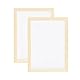 QUARKZMAN Papierherstellung Bildschirm Holz Papierherstellung 13,4 x 9,8 Zoll Papierherstellungsrahmen-Set für DIY Papierhandwerk Herstellung von Karten, Lesezeichen, 2 Packungen