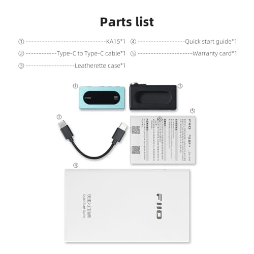 FiiO KA15 Portable DAC and Headphone Amplifier (Blue) by FiiO - Image 8