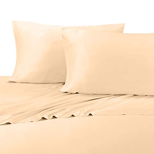Abripedic Silky Soft Bamboo Sheets, 600 Thread Count, 100% Viscose from Bamboo Sheet Set, King, Canvas Abripedic Silky Soft Bamboo Sheets, 600 Thread Count, 100% Viscose from Bamboo Sheet Set, King, Canvas