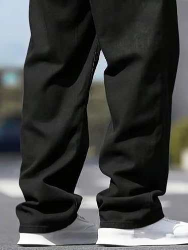 Image of THIRD QUADRANT Baggy Jeans for Men || Khaki Jeans || Jean Pant for man (in, Numeric, 30, Regular, Khakhi)