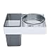 Produktbild cfxdxayd Raum Aluminium Haartrockner Rack Home Badezimmer Haarglätter Organizer schwimmende Regal Halter für Haartrockner