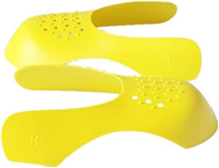 Shoe Shoe Protector Crease Shoe Toebox Crease Preventers Men's 7-12 / Women's 5-8 Against Sneaker Creases Anti-Wrinkle Sports Shoes Protective for Anti Shoe Toe Box Creasing（Yellow）